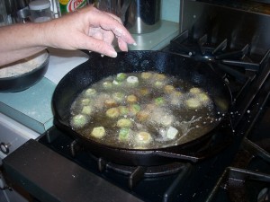 This okra is not ready yet.